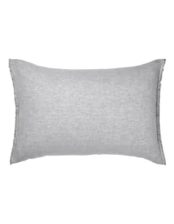 Chambray Fringe Bedlinen Collection In Dove -Bedding Shop 516025450 6 1 720x928