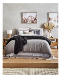 Sandy Cape Washed Belgian Linen Quilt Cover Set Grey -Bedding Shop 607134160 804163870 4 720x928