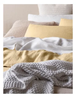 Sandy Cape Linen Quilt Cover Set In Yellow -Bedding Shop 607134160 883253260 3 720x928