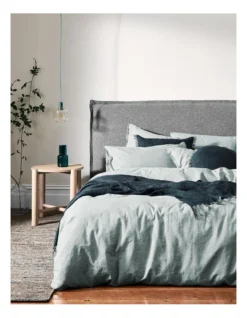 Chambray Fringe Bedlinen Collection In Mineral