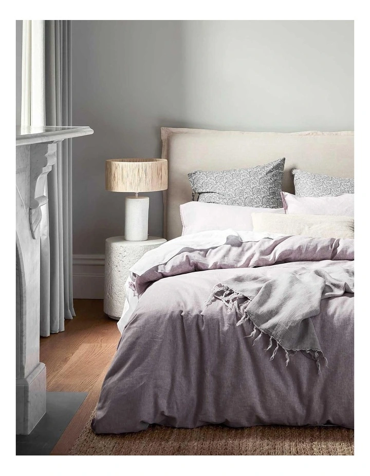 Chambray Fringe Bedlinen Collection In Lilac 3 Chambray Fringe Bedlinen Collection In Lilac