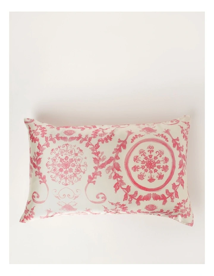Heritage Luxe Silk Pillowcase In Rose 3 Heritage Luxe Silk Pillowcase In Rose