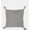 Melaky Knit Tassel Cushion Grey -Bedding Shop 694866250 694866160 1 1 720x928