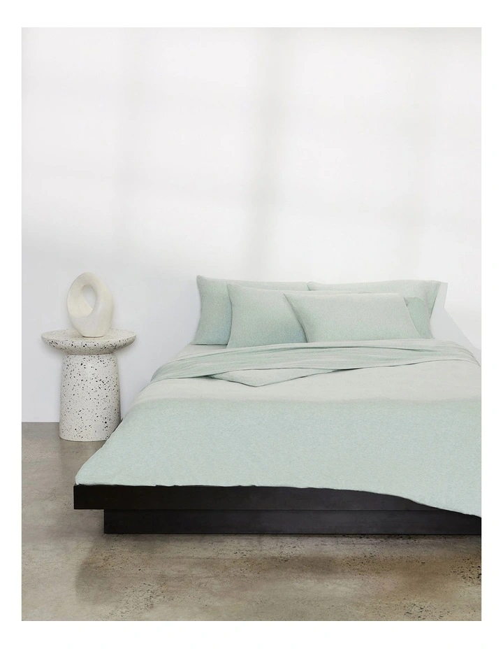 Calvin Klein Modern Cotton Harrison Quilt Cover In Mint Sandstone 3 Calvin Klein Modern Cotton Harrison Quilt Cover In Mint Sandstone