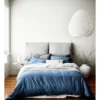 Halo Organic Cotton Bedlinen Collection In Bijou Blue 1 Halo Organic Cotton Bedlinen Collection In Bijou Blue -Bedding Shop 740661580 829443430 1 1 720x928