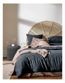 Halo Organic Cotton Bedlinen Collection In Steel