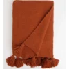 Melaky Tassel Throw Burnt Orange -Bedding Shop 749411830 1 1 720x928