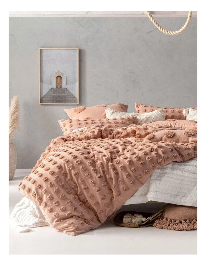 Linen House Haze Quilt Cover Set Dusty Pink 3 Linen House Haze Quilt Cover Set Dusty Pink