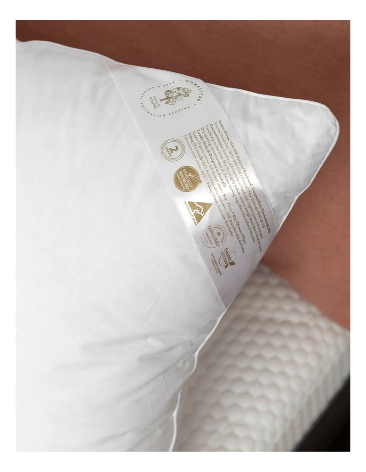 Homestead Australian Duck Feather & Down Medium Density Pillow 4 Homestead Australian Duck Feather & Down Medium Density Pillow - Image 2