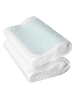 Set Of 2 Cool Gell Memory Foam Pillows