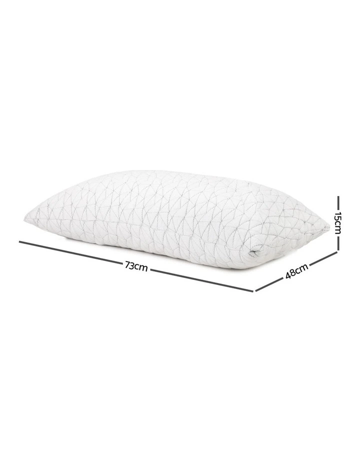 Set Of 2 Rayon Single Memory Foam Pillow 4 Set Of 2 Rayon Single Memory Foam Pillow - Image 2