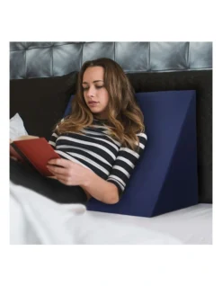 Foam Wedge Back Support Pillow In Blue -Bedding Shop 757642690 5 720x928