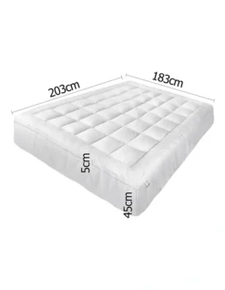 Giselle Bedding King Size Memory Resistant Mattress Topper 8 Giselle Bedding King Size Memory Resistant Mattress Topper -Bedding Shop 758117440 2 720x928