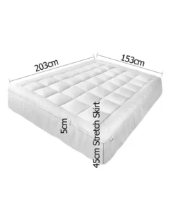 Giselle Bedding Queen Size Memory Resistant Mattress Topper -Bedding Shop 758117620 2 720x928
