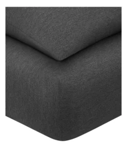 Calvin Klein Modern Cotton Harrison Sheeting In Charcoal -Bedding Shop 771590800 771590620 3 1 720x928