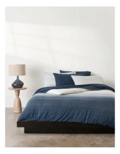 Calvin Klein Modern Cotton Harrison Sheeting In Heather Midnight -Bedding Shop 771590800 881780140 6 720x928