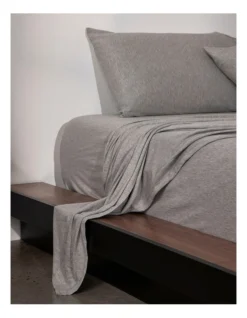 Calvin Klein Modern Cotton Harrison Sheeting In Grey -Bedding Shop 771590800 881780410 3 1 720x928
