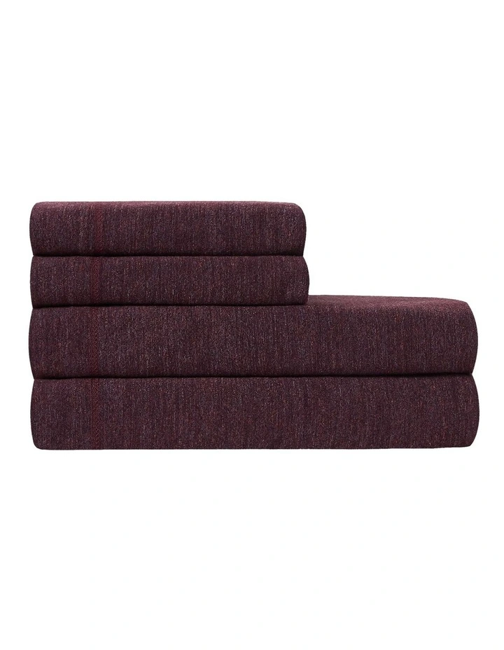 Calvin Klein Modern Cotton Harrison Sheeting In Burgundy 8 Calvin Klein Modern Cotton Harrison Sheeting In Burgundy - Image 6