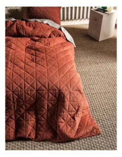 Linen House Heath Quilt Cover Set Rust 9 Linen House Heath Quilt Cover Set Rust -Bedding Shop 773531920 841913740 3 720x928
