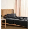 Linen House Nara Bamboo Cotton 400TC Sheet Set Charcoal -Bedding Shop 778131550 778129480 1 1 720x928