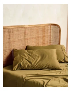 Linen House Nara 400TC Bamboo Cotton Sheet Set Bronze 6 Linen House Nara 400TC Bamboo Cotton Sheet Set Bronze -Bedding Shop 778131550 857692630 2 720x928