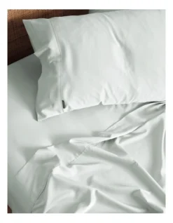 Linen House Nara Bamboo Cotton 400TC Sheet Set In Sky -Bedding Shop 778131550 966975400 2 720x928