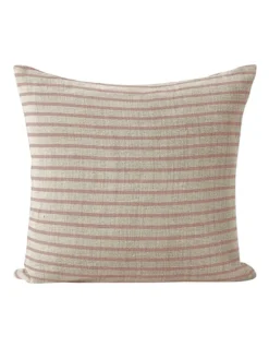 Heirloom Stripe Cushion In Rosewater