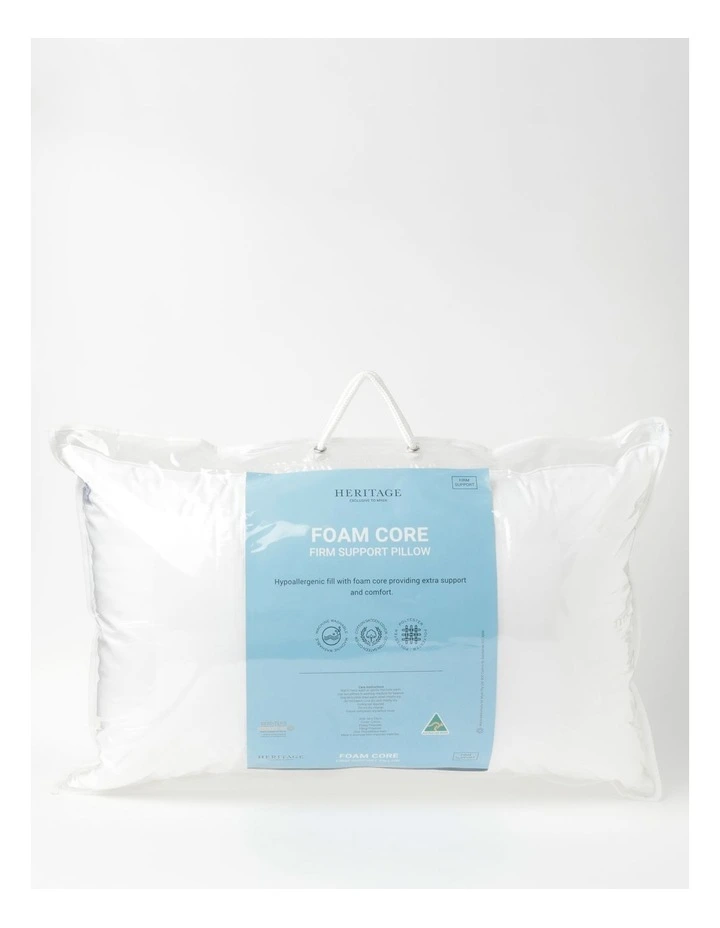Heritage Foam Core Firm Support Pillow 3 Heritage Foam Core Firm Support Pillow