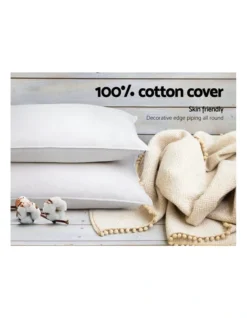King Size 4 Pack Bed Pillow Medium*2 Firm*2 Microfibre Fiiling -Bedding Shop 780386140 6 720x928