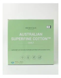 Heritage Australian Superfine Cotton Light Weight Quilt