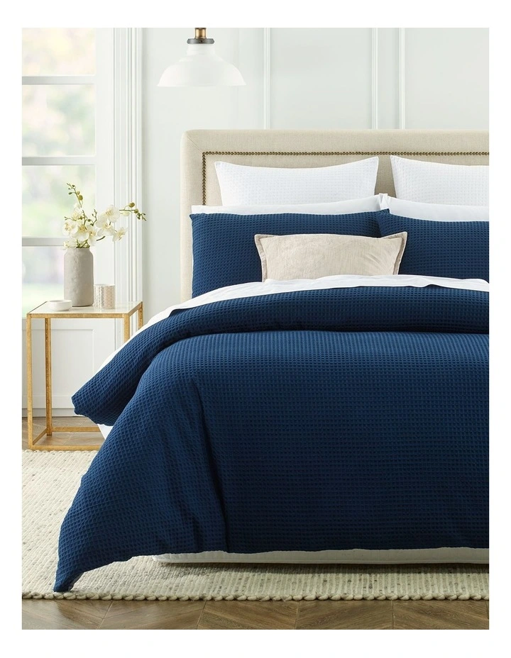 Heritage Eleonore Quilt Cover Set Navy 3 Heritage Eleonore Quilt Cover Set Navy