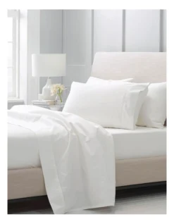 Hotel Weight Luxury 1000TC Sheet Set In Snow -Bedding Shop 787420000 4 720x928