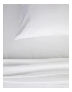 Organic Cotton Percale 300TC Fitted Sheet In Snow 5 Organic Cotton Percale 300TC Fitted Sheet In Snow -Bedding Shop 787423600 2 720x928