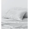 Organic Cotton Sateen 400TC Sheet Set In Frost Grey -Bedding Shop 787431970 1 720x928