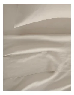 Abbotson Flat Sheet In Flax -Bedding Shop 787442590 2 720x928