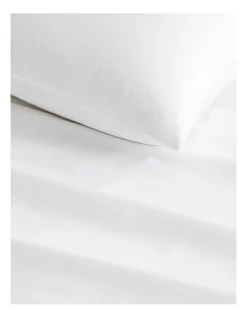 Tencel Lyocell Fibre & Cotton Sheet Set In White 8 Tencel Lyocell Fibre & Cotton Sheet Set In White -Bedding Shop 787490830 2 720x928