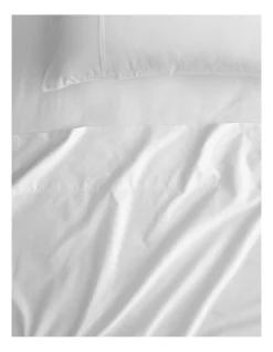 Egyptian Cotton Twill 500TC Sheet Set In Snow