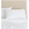 Organic Cotton Sateen 400TC Fitted Sheet In White 2 Organic Cotton Sateen 400TC Fitted Sheet In White -Bedding Shop 790613560 1 720x928