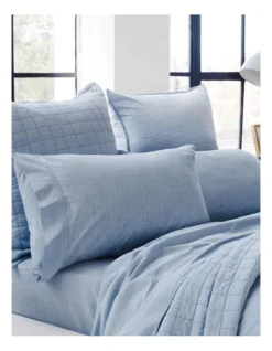 Reilly Sheet Set In Chambray -Bedding Shop 790623100 3 720x928