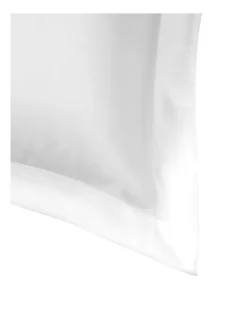 Lanham Silk Standard Pillowcase In Snow -Bedding Shop 791127460 2 720x928