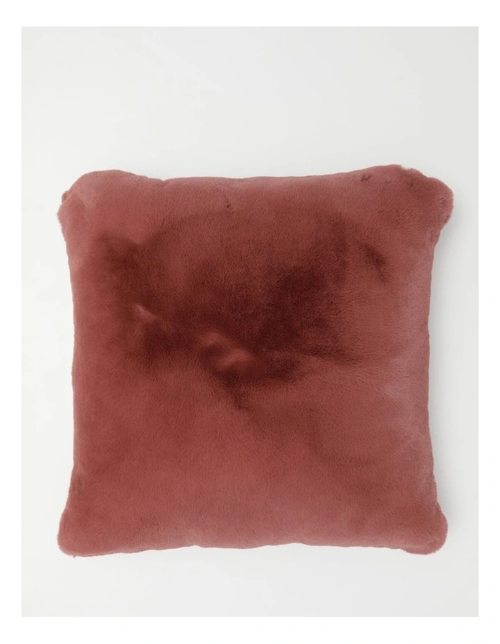 Heritage Amelie Faux Fur Cushion Withered Rose 3 Heritage Amelie Faux Fur Cushion Withered Rose