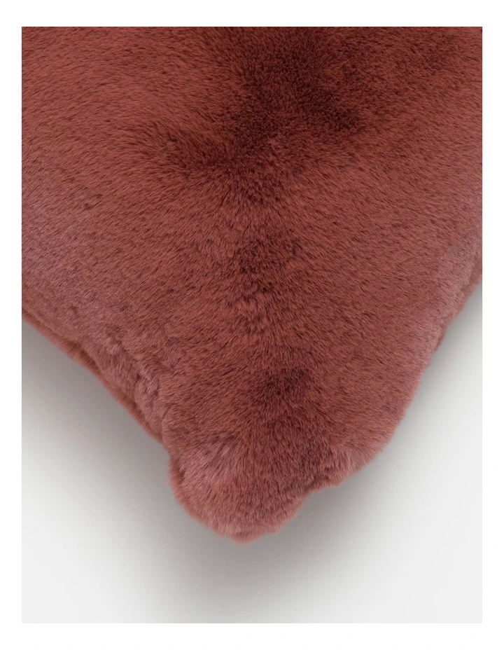 Heritage Amelie Faux Fur Cushion Withered Rose 4 Heritage Amelie Faux Fur Cushion Withered Rose - Image 2