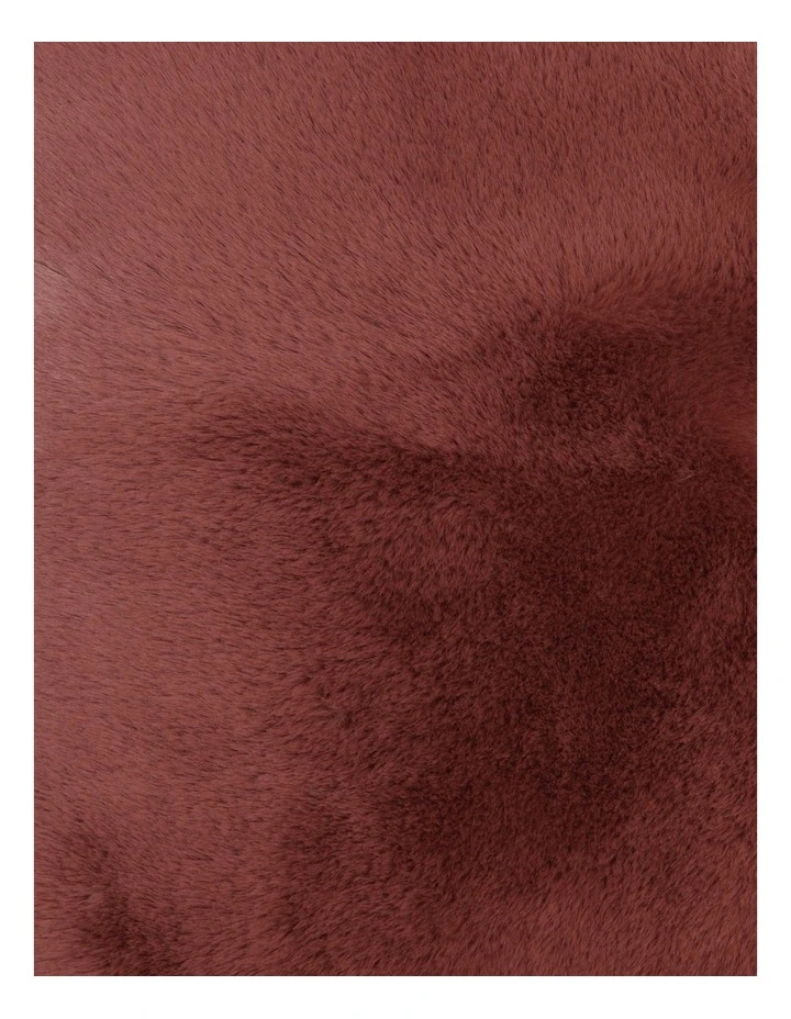 Heritage Amelie Faux Fur Cushion Withered Rose 5 Heritage Amelie Faux Fur Cushion Withered Rose - Image 3