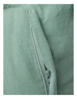 Moreton Tassle Linen Square Cushion Sea Mist -Bedding Shop 798601600 4 720x928