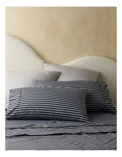 Super Soft Microfibre Sheet Set In Black/White