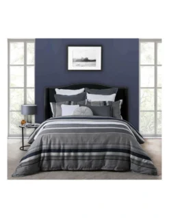 London Quilt Cover Set Ink