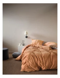 Linen House Heather Quilt Cover Set In Brandy Brown 9 Linen House Heather Quilt Cover Set In Brandy Brown -Bedding Shop 806119300 841915000 2 720x928