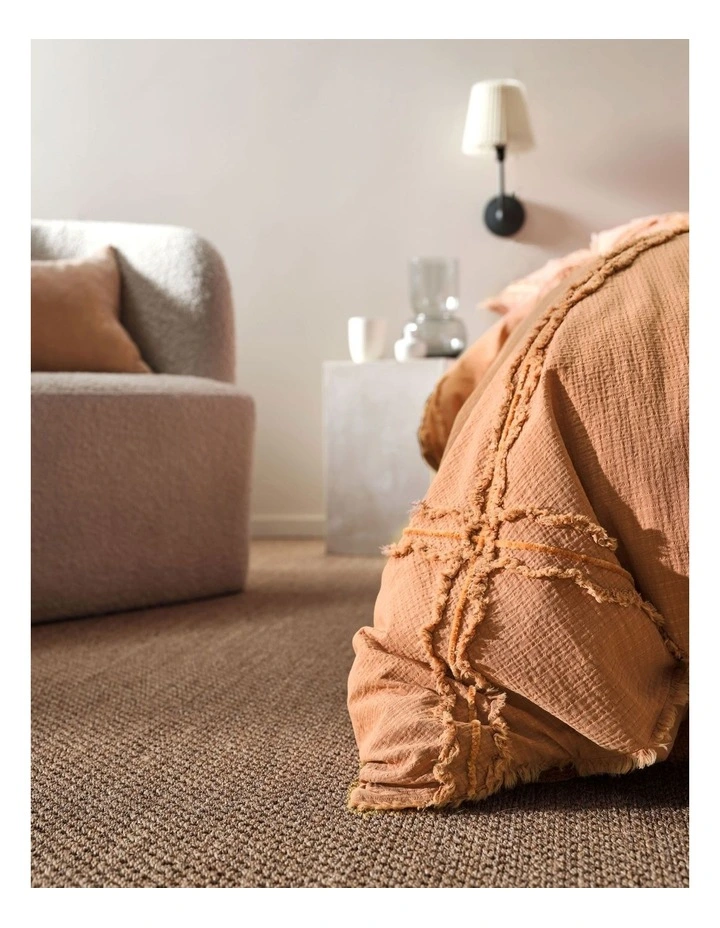 Linen House Heather Quilt Cover Set In Brandy Brown 5 Linen House Heather Quilt Cover Set In Brandy Brown - Image 3