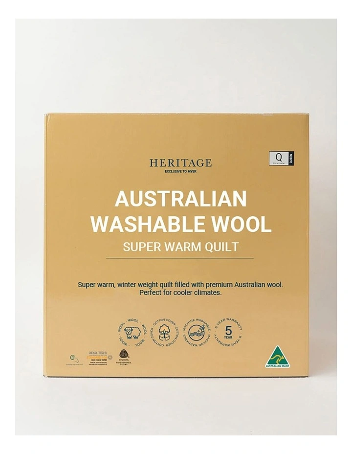 Heritage Australian Washable Wool Warm Quilt 3 Heritage Australian Washable Wool Warm Quilt