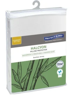 Halcyon Bamboo Jersey Waterproof Fitted King Pillow Protector